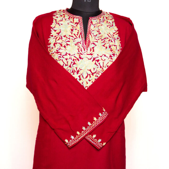 Pink Aari Cashmilon Pheran