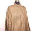 Light Brown Men Traditional Kashmiri Checkered Pheran