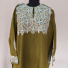 Mehndi Green Raffal Aari Pheran