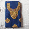 Dark Blue Cashmilon Aari 3Pc Suit