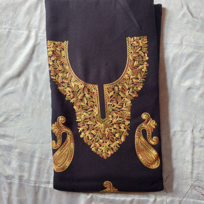 Black Cashmilon Aari 3Pc Suit
