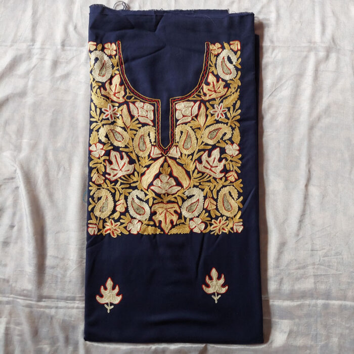 Dark Blue Spun Aari Zari 2Pc Suit