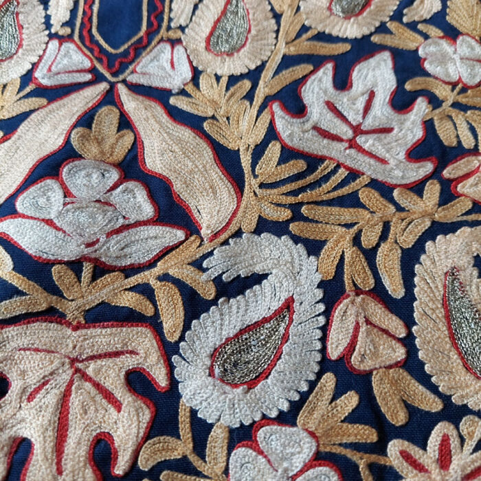 Dark Blue Spun Aari Zari 2Pc Suit - Image 3