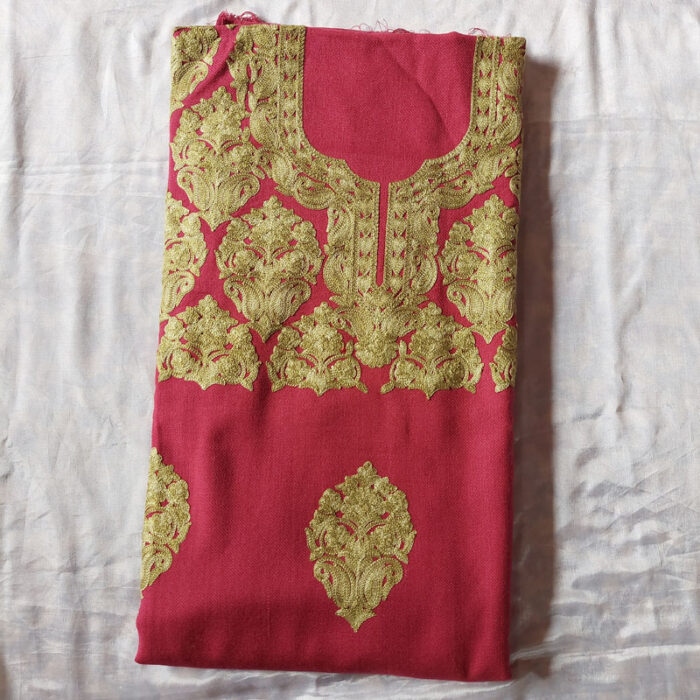Pink Cashmilon Aari 2Pc Suit