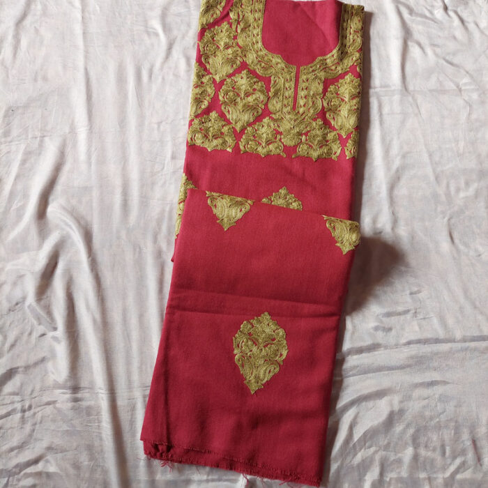 Pink Cashmilon Aari 2Pc Suit - Image 2