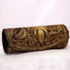 Black Velvet Clutch With Golden Tilla Work
