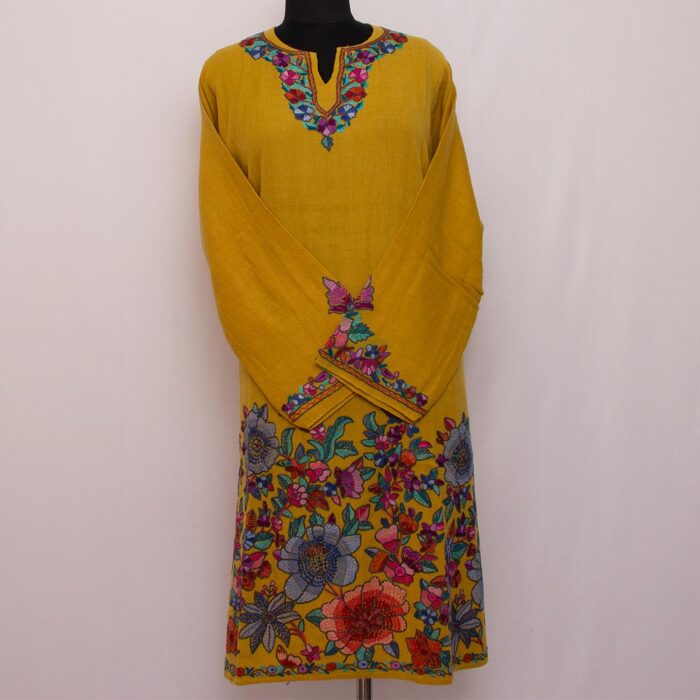 Aari Handwork Paper Mache Raffal Pheran