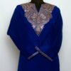 Dark Blue Raffal Tilla Kashmiri Pheran