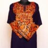 Dark Blue Raffal Aari Pheran