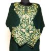 Dark Green Badami Raffal Aari Pheran