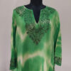 Green Tie Dye Cashmilon Aari Pheran