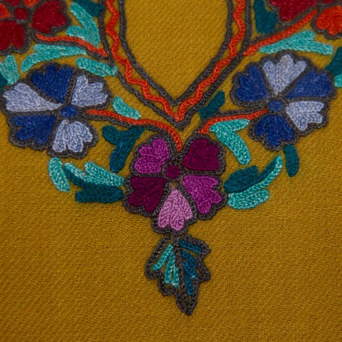 Aari Handwork Paper Mache Raffal Pheran - Image 3