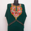 Dark Green Aari Cashmilon Pheran