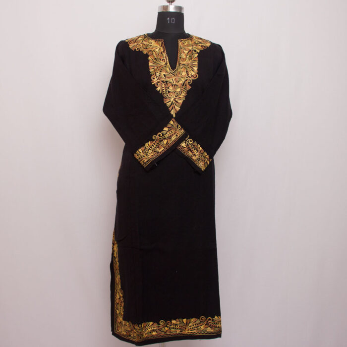 Black Aari Cashmilon Pheran - Image 2