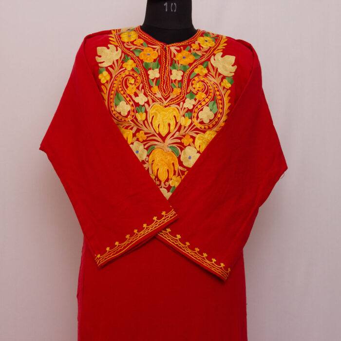 Red Aari Cashmilon Phiran