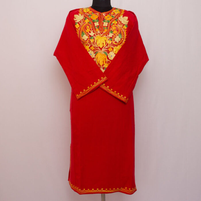 Red Aari Cashmilon Phiran - Image 2