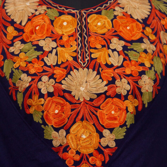 Dark Blue Aari Cashmilon Pheran - Image 3