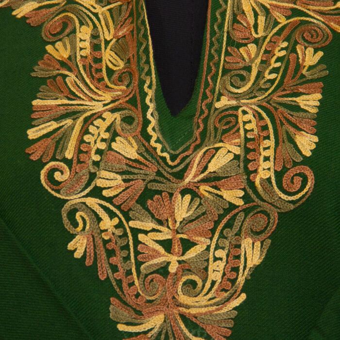 Green Aari Cashmilon Pheran - Image 3