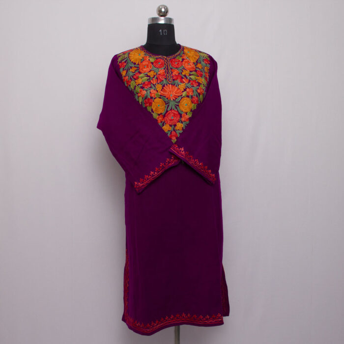 Purple Aari Cashmilon Pheran - Image 2