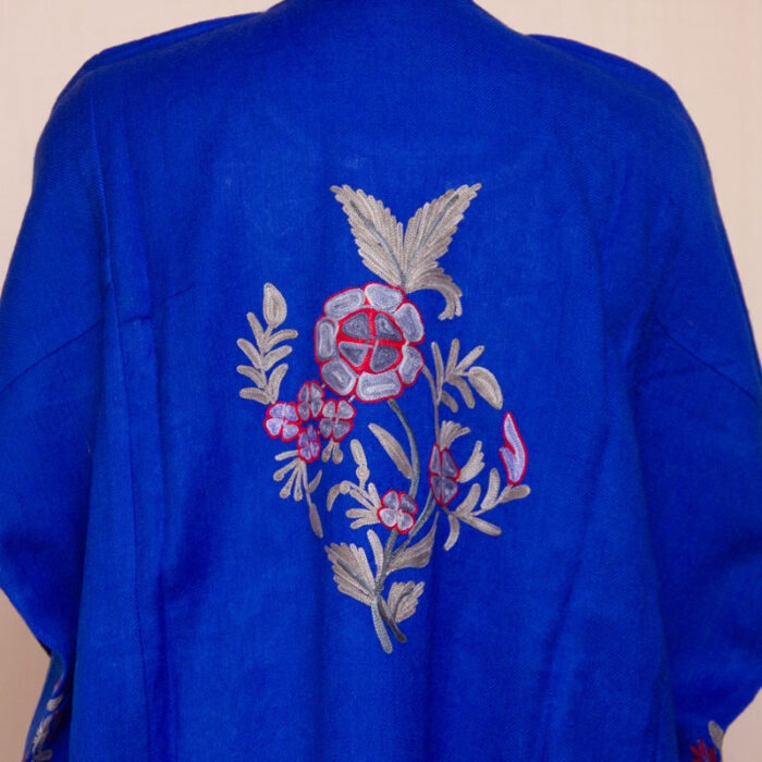 Blue Beautiful Raffal Aari Pheran - Image 3