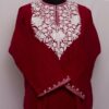 Maroon Cashmilon Aari Pheran