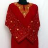 Maroon Sozni Handwork Raffal Pheran