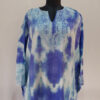 Blue Tie Dye Cashmilon Aari Pheran