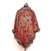 Bluish Aari Embroidery Poncho