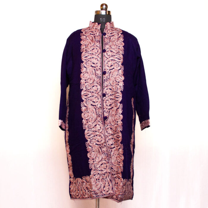 Dark Blue Aari Cashmilon Jacket