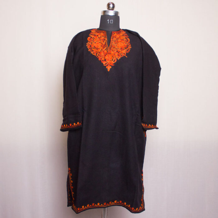 Black Cashmilon Aari Pheran L39 - Image 2