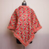 White Aari Embroidery Poncho