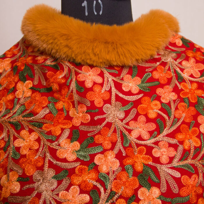 Fine Aari Embroidery Poncho - Image 2