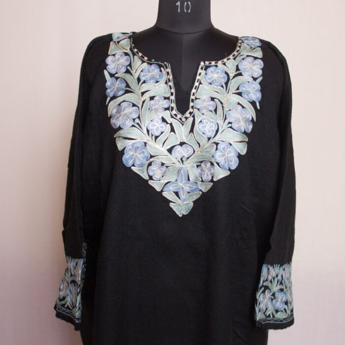 Black Aari Zari Raffal Pheran II