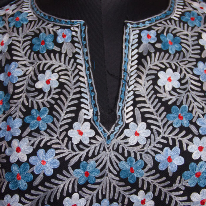 Black Polywool Aari Pheran - Image 3