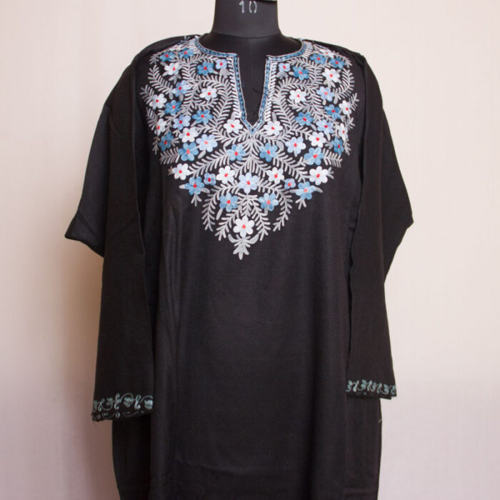 Black Polywool Aari Pheran