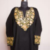 Black Aari Zari Raffal Pheran