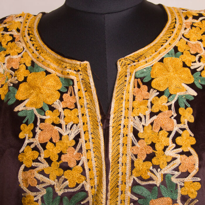 Brown Velvet Aari Pheran - Image 3