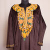 Brown Velvet Aari Pheran