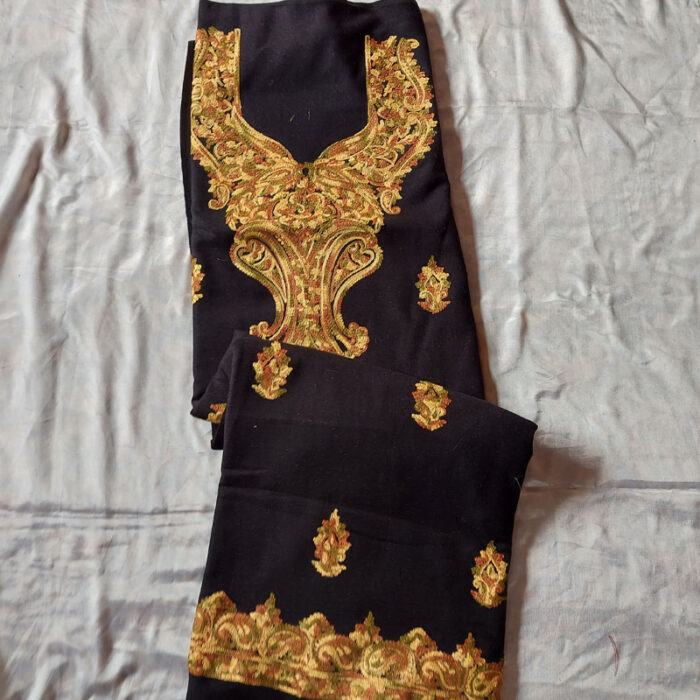Black Cashmilon Aari 2Pc Suit - Image 2