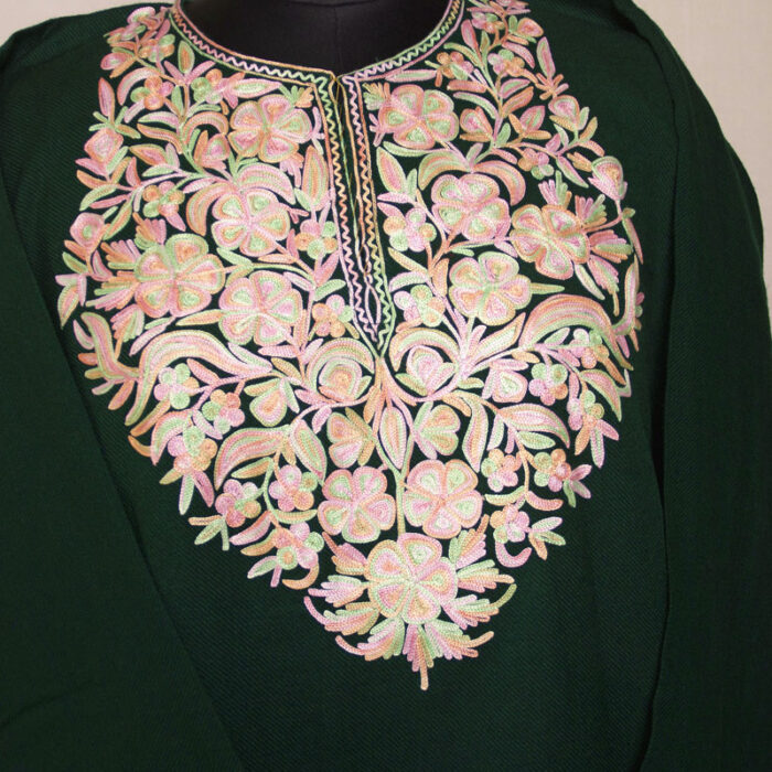 Dark Green Cheshma Aari Naal Pheran - Image 3