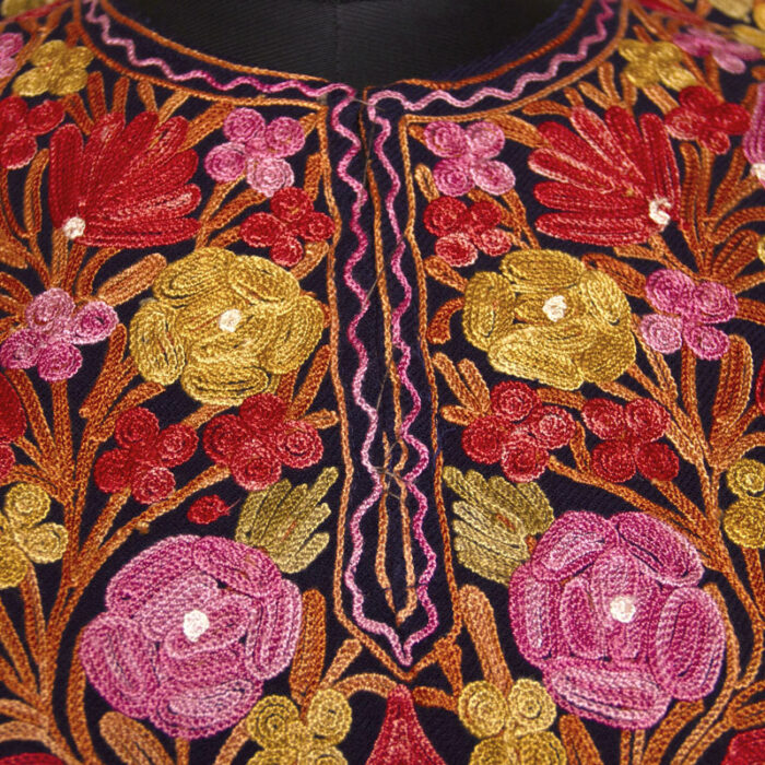Dark Blue Chinari Aari Pheran - Image 3