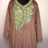 Brownish Velvet Aari Pheran
