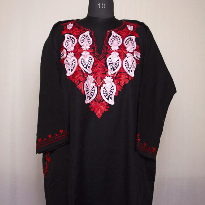Black Badam Aari Cashmilon Pheran