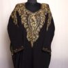 Black Cashmilon Pheran Front Back Aari Work