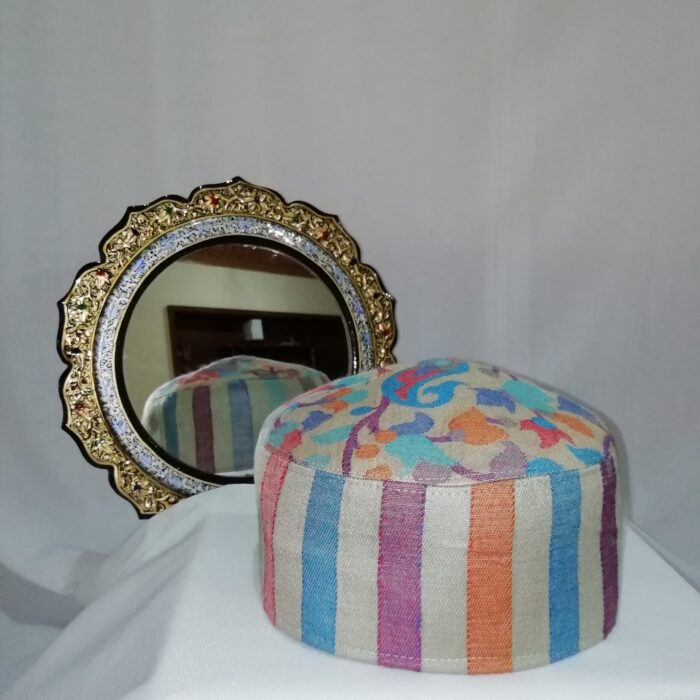 Colourful Floral Kashmiri Kani Cap