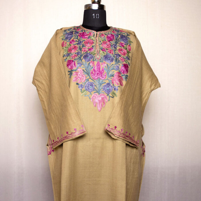 Beige Chinari Aari Pheran