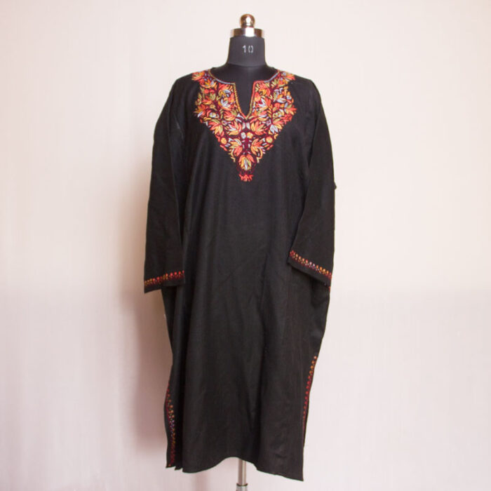 Black Raffal Handwork Sozni Pheran - Image 4
