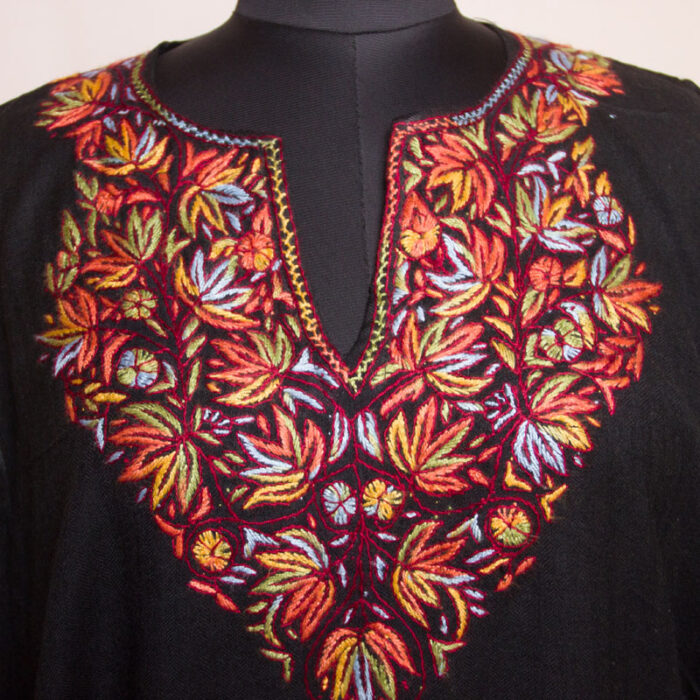Black Raffal Handwork Sozni Pheran