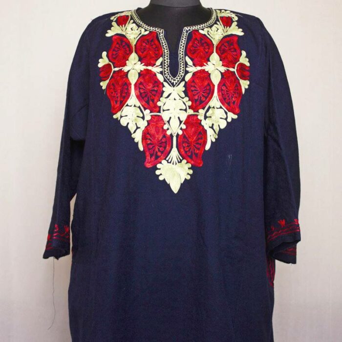 Dark Blue Badami Aari Pheran