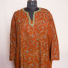 Brown Jali Hand Sozni 56 Count Pheran